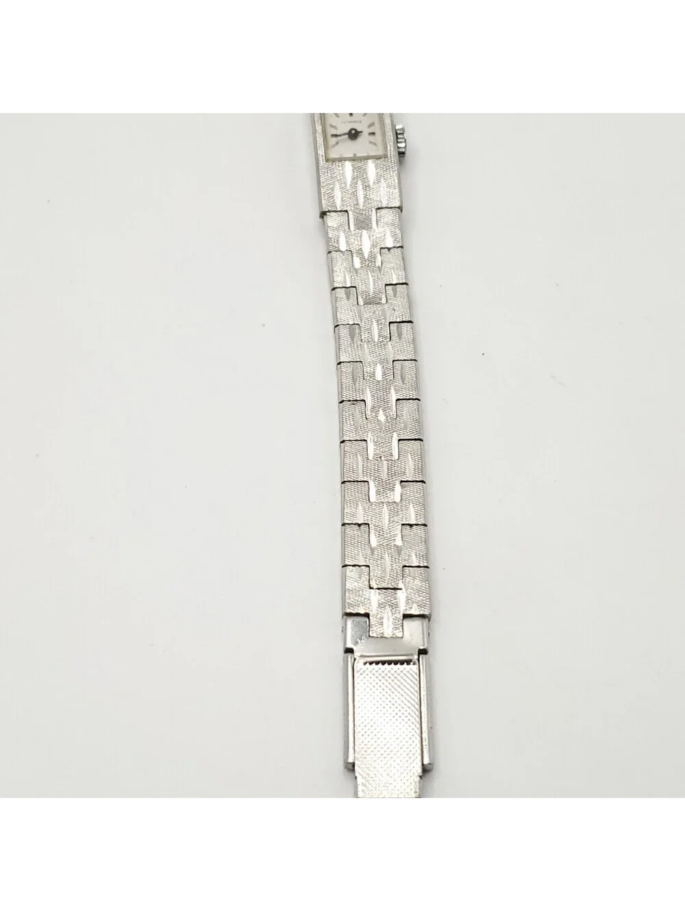 Vintage La Marque Mechanical Small Rectangle Dial Womens Watch 11mm Running 6.75